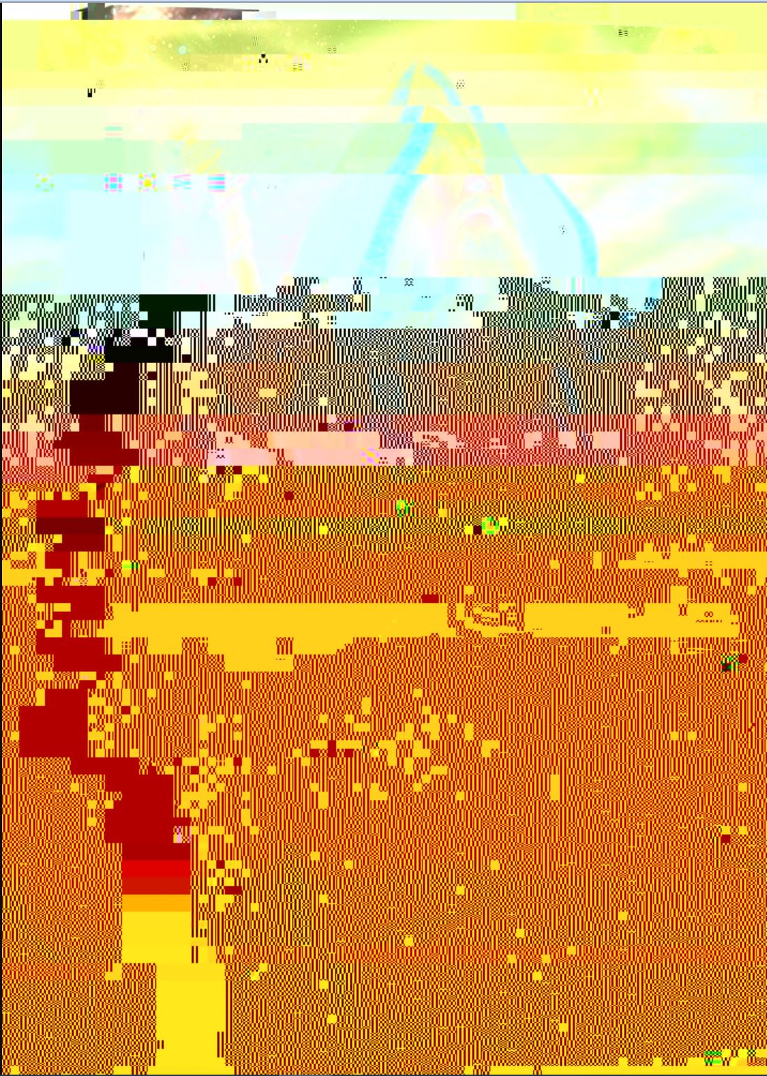 text glitched image