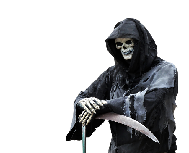 reaper with scythe